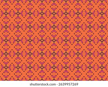 Seamless Shape Wallpaper Design Tile Cloth Fabric Interior Perspective Endless Template Symmetric Decoration Luxury Textile Graphic Texture Fashion Digital Geometric Background Visual Art Pattern.