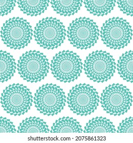 Seamless shapes pattern with blue color