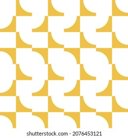 Seamless shapes pattern with golden color for background and wallpaper