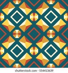 Seamless Shapes Pattern Kaleidoscope