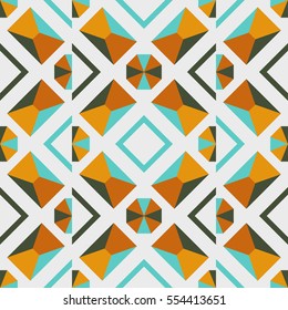 Seamless Shapes Pattern Kaleidoscope
