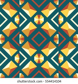 Seamless Shapes Pattern Kaleidoscope