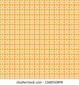 seamless shapes pattern orange background - Vector