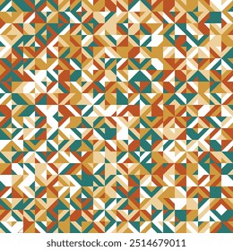 Ilustração de cor aleatória de padrão nítido sem emenda