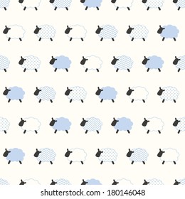 seamless sheep pattern