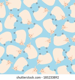 seamless sheep pattern