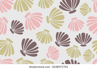seamless shell pattern for background, fabric, wrapping, etc.