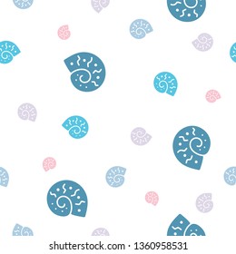 Seamless shell pattern. Can be used for fabric, wrapping paper, textilre, wallpaper, apparel, background, backdrop, etc.
