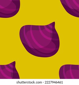 Seamless shell pattern. Clam, starfish. Pop art, psychedelia. Vector, abstract, hipster illustration. Underwater inhabitants, isolated ocean shells. There are many representatives of underwater fauna