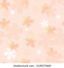 seamless shiny flower pattern background