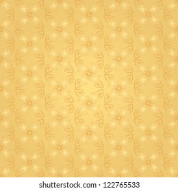 Seamless shiny golden wrapping paper pattern