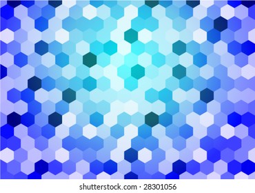 fondo de células hexágonas brillantes sin soldadura