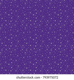 Seamless shiny star on violet background