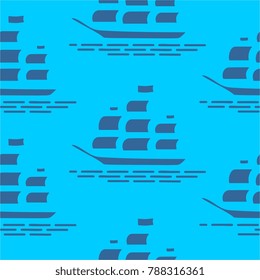 seamless ship vintage 