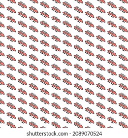Seamless shoes pattern design and background art