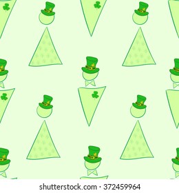 Seamless signs of a St. Patrick's Day