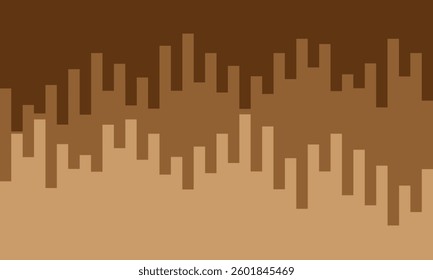 Seamless silhouette of the city. Cityscape with buildings. Simple flat color background. Urban landscape. Beautiful template. Modern city with layers. Flat style vector illustration.
