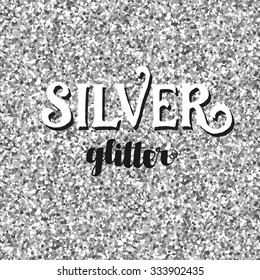 Seamless silver glitter background