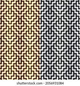 Nahtloses ethnisches Muster in Silber und Gold. Tapete, Stoff, Verpackungspapier, Druck