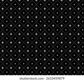 Seamless Silver Polaris Pattern Vectorel 