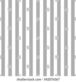 seamless silver square glitter pattern with grey stripe background