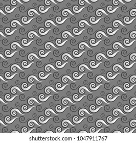 Seamless silver swirly pattern