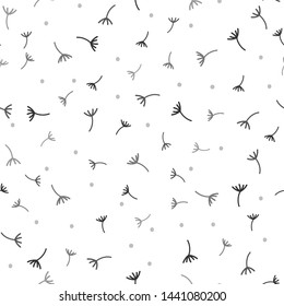 Seamless simple background with flying dandelion.