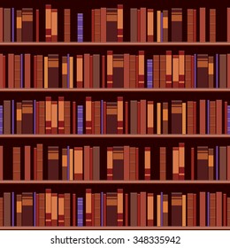 Seamless simple classic library, use this pattern for your design background. Vector eps10