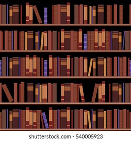 Seamless simple classic library, use this pattern for your design background. Vector eps10