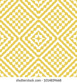 Seamless Simple Colorful Geometric Repeating Tile Pattern. Vector Illustration.