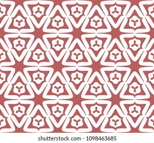 Seamless Simple Colorful Geometric Repeating Tile Pattern. Vector Illustration.