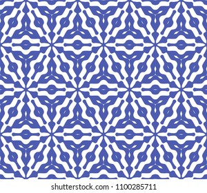 Seamless Simple Colorful Geometric Repeating Tile Pattern. Vector Illustration.