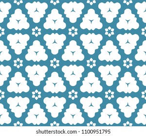 Seamless Simple Colorful Geometric Repeating Tile Pattern. Vector Illustration.