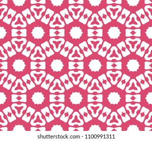 Seamless Simple Colorful Geometric Repeating Tile Pattern. Vector Illustration.