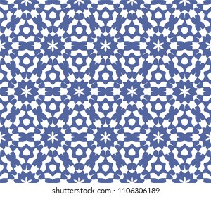 Seamless Simple Colorful Geometric Repeating Tile Pattern. Vector Illustration.