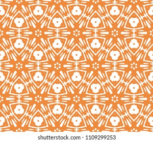 Seamless Simple Colorful Geometric Repeating Tile Pattern. Vector Illustration.