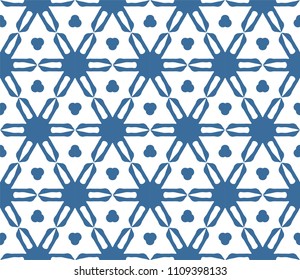 Seamless Simple Colorful Geometric Repeating Tile Pattern. Vector Illustration.