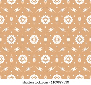 Seamless Simple Colorful Geometric Repeating Tile Pattern. Vector Illustration.