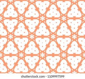 Seamless Simple Colorful Geometric Repeating Tile Pattern. Vector Illustration.