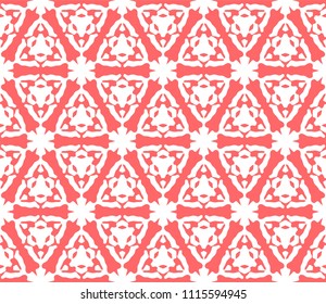Seamless Simple Colorful Geometric Repeating Tile Pattern. Vector Illustration.