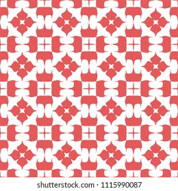 Seamless Simple Colorful Geometric Repeating Tile Pattern. Vector Illustration.