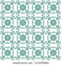 Seamless Simple Colorful Geometric Repeating Tile Pattern. Vector Illustration.