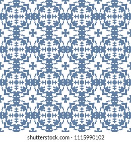 Seamless Simple Colorful Geometric Repeating Tile Pattern. Vector Illustration.