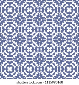 Seamless Simple Colorful Geometric Repeating Tile Pattern. Vector Illustration.