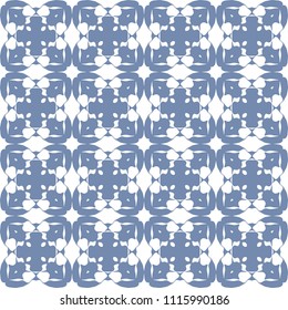 Seamless Simple Colorful Geometric Repeating Tile Pattern. Vector Illustration.