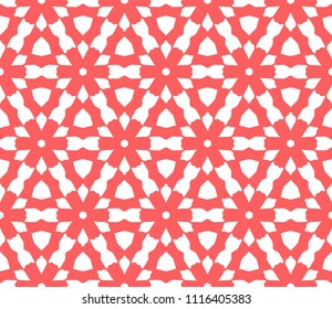 Seamless Simple Colorful Geometric Repeating Tile Pattern. Vector Illustration.