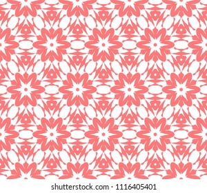 Seamless Simple Colorful Geometric Repeating Tile Pattern. Vector Illustration.