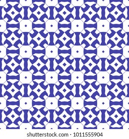 Seamless Simple Colorful Geometric Tile Pattern. Vector Illustration.