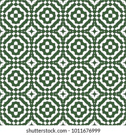 Seamless Simple Colorful Geometric Tile Pattern. Vector Illustration.