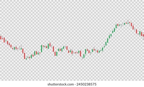 Fondo de comercio Abstractas de gráfico de vela oscuro simple sin costuras. VECTOR EPS10